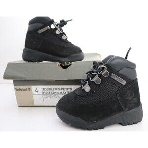 Timberland Toddler Mid Field Boot Black Nubuck TB0A1ADB Sz 4‎
